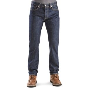 Levi's 505 Men's Jeans Size 36x29 Dark Blue Denim Straight Leg Blue Jeans